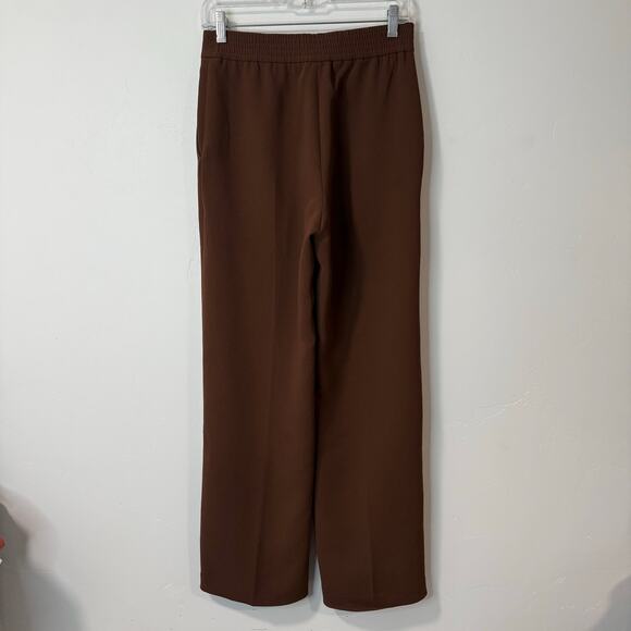 Aritzia Wilfred Women's Alanya Pants High Waist Wide Leg Crepe Trouser Dress 4 - Picture 2 of 9